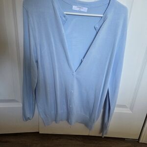 Primark Light Blue Button-Up Cardigan